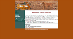Desktop Screenshot of eriennahuntclub.com